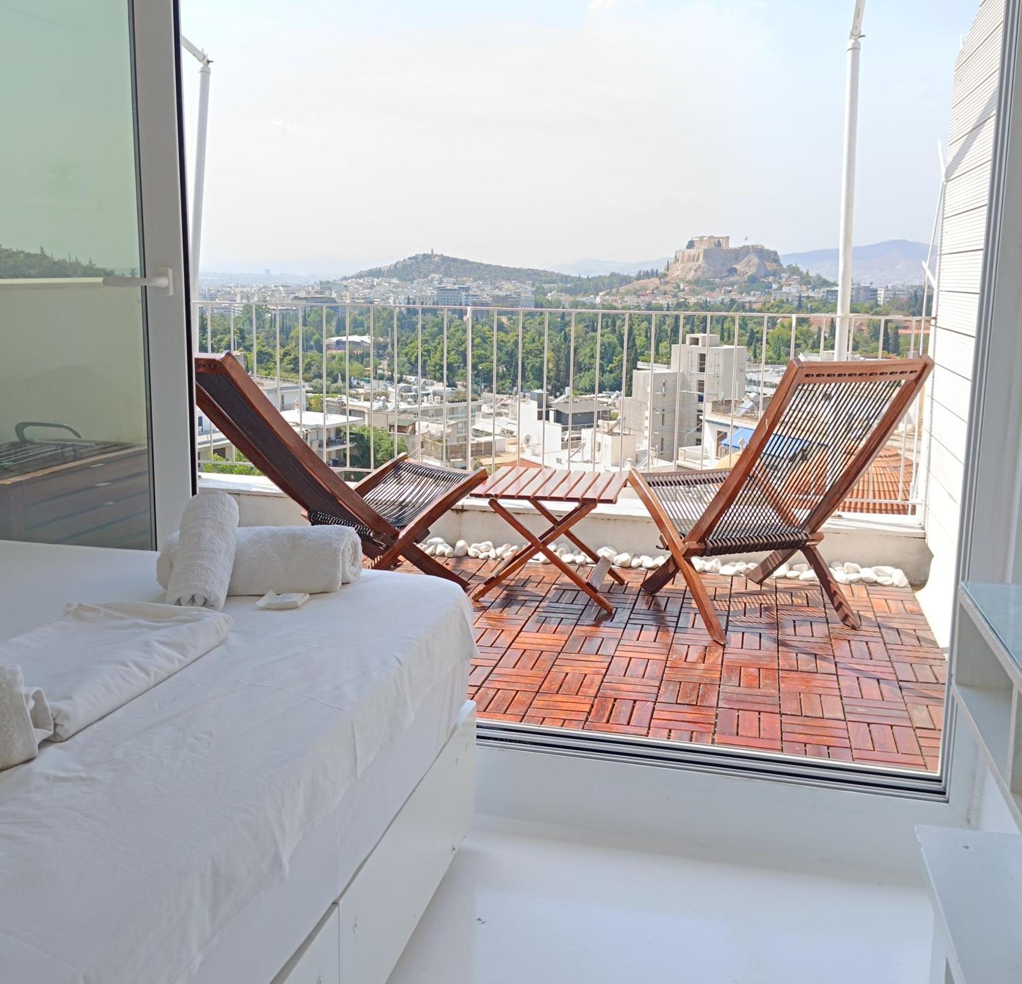 Penthouse With Acropolis View Apartment เอเธนส์ ภายนอก รูปภาพ